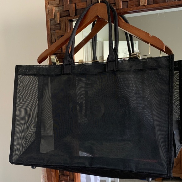 ALO Yoga Handbags - Alo Black Mesh Tote Bag